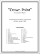 Crown Point Concert Band sheet music cover